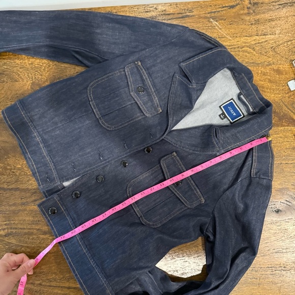 J. Crew Denim lady Blazer jacket in Stay Navy wash - Picture 5 of 8